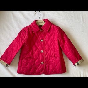 Burberry Quilted Coat - size 2Y/92cm (EUC)